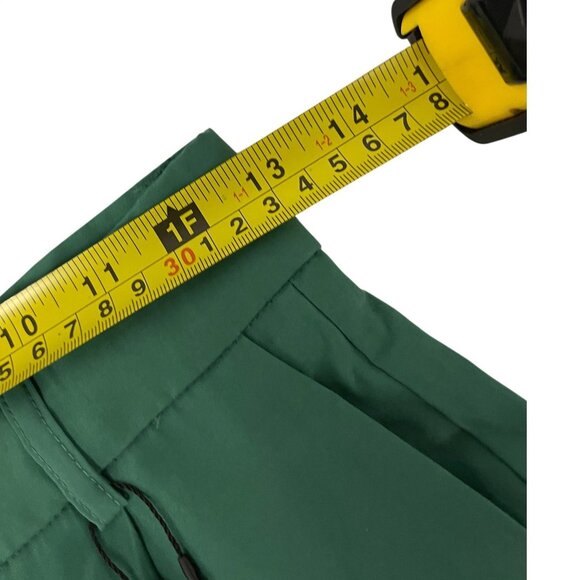 Zara Womens Pants Size XL Trousers Green Flowy Pleated Wide Leg 5427/420 NWOT - Picture 11 of 13